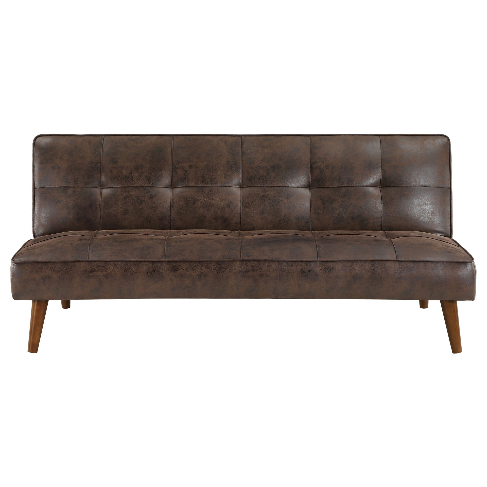 Ralston Dark Coffee Upholstered Convertible Sofa Bed