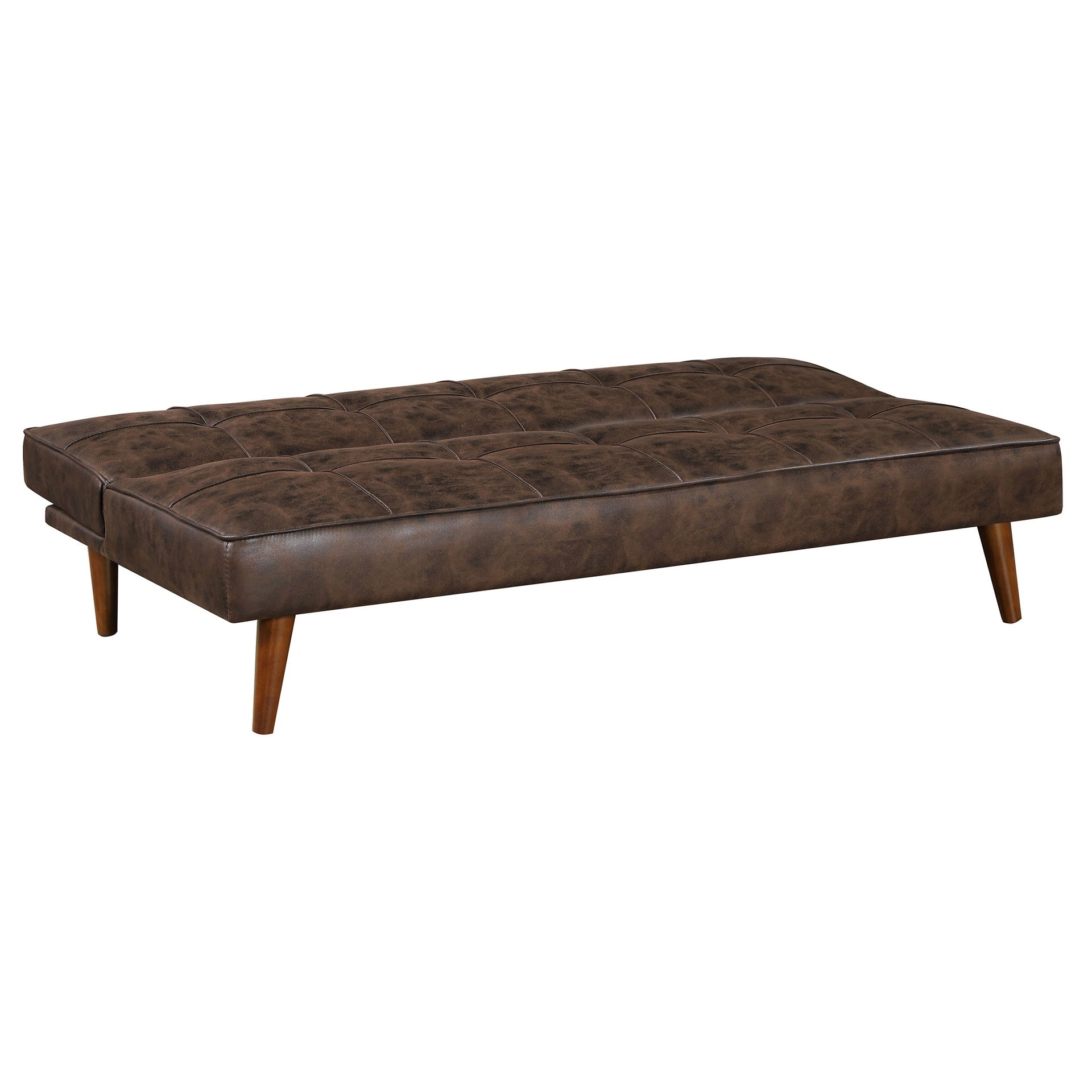 Ralston Dark Coffee Upholstered Convertible Sofa Bed