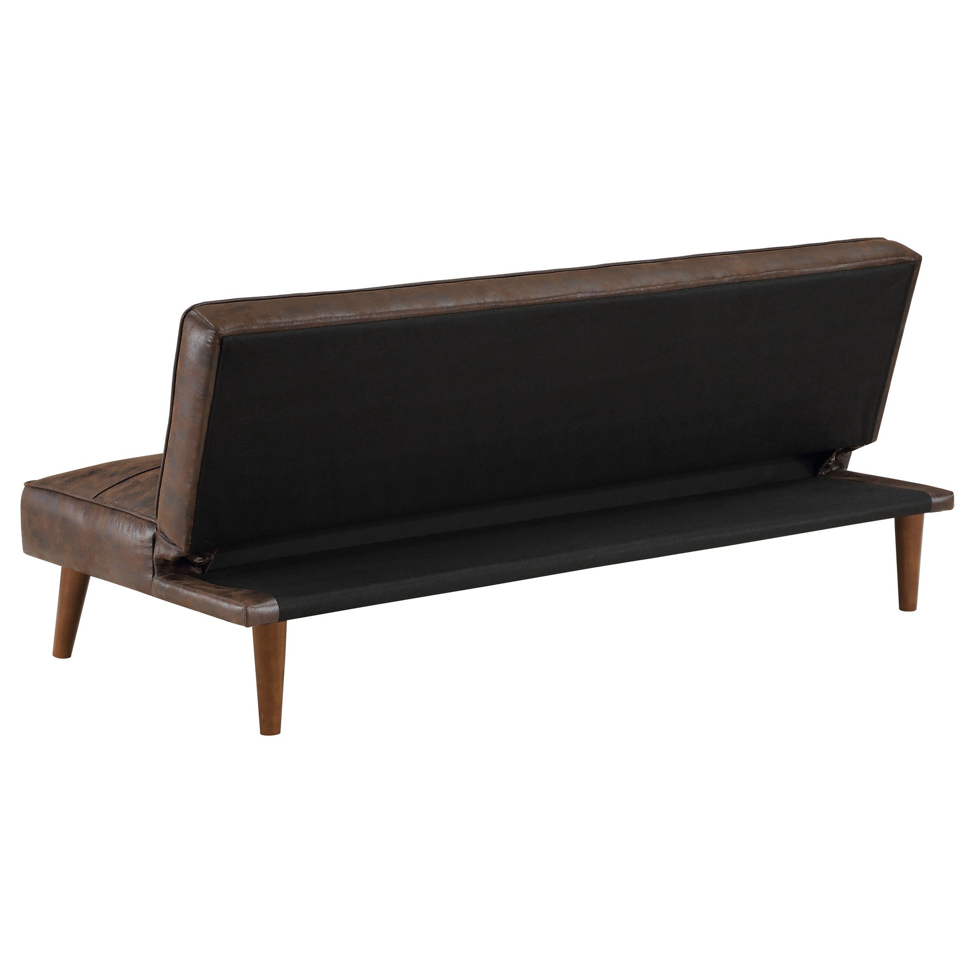 Ralston Dark Coffee Upholstered Convertible Sofa Bed
