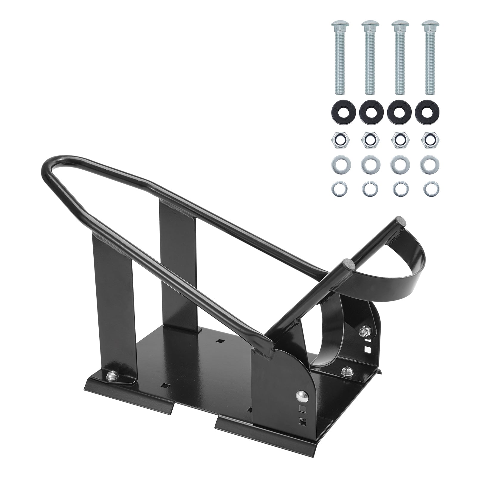 Motorcycle Wheel Chock, 1800 lbs Capacity Wheel Cradle Holder, Heavy-duty Steel Motorcycle Front Wheel Stand with 3 Adjustable Holes, For 15"-21" Off-Road Motorcycles, Standard Motorcycles