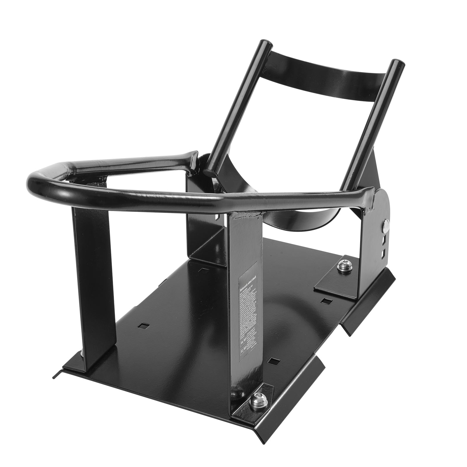 Motorcycle Wheel Chock, 1800 lbs Capacity Wheel Cradle Holder, Heavy-duty Steel Motorcycle Front Wheel Stand with 3 Adjustable Holes, For 15"-21" Off-Road Motorcycles, Standard Motorcycles