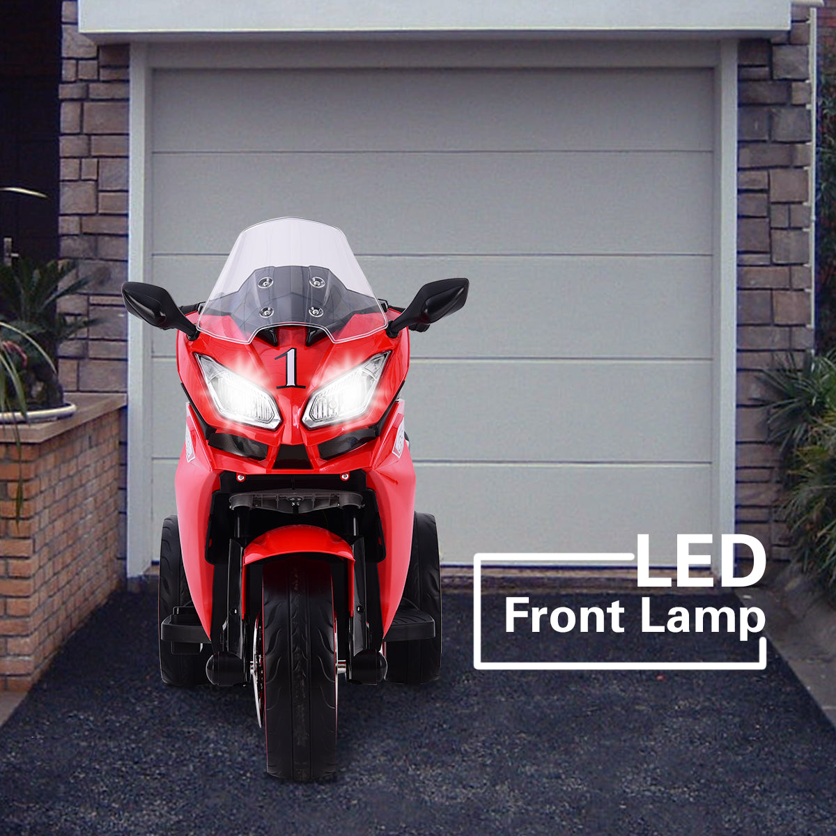12V Kids Electric motorcycle ,ride on motorcycle,Three lighting wheels Kids electric toys Boys Girls Motorcycle, Children Battery Motor Bikes Rechargeable 3 Wheels Ride on  Electric Motorcycle