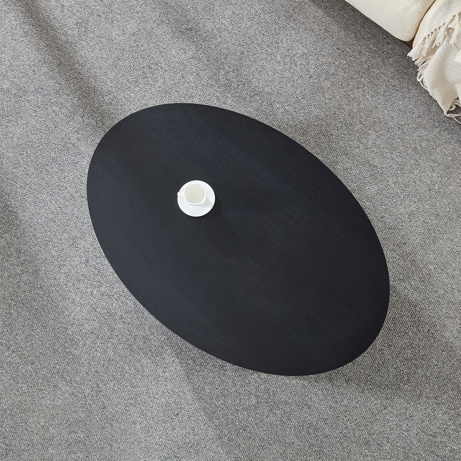 Modern Luxury Oval Coffee Table Center Table for Living Room
