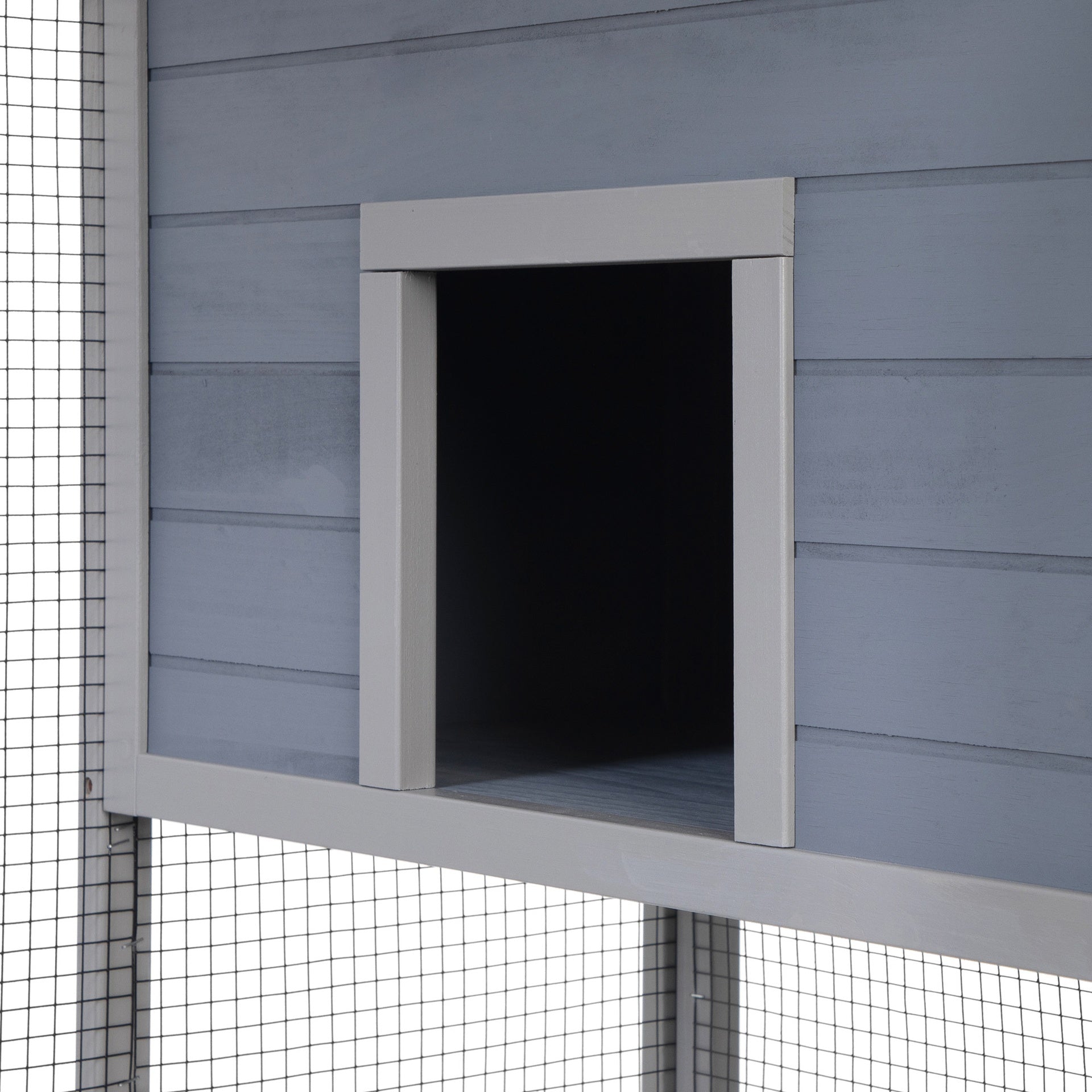 Cat House Catio Outdoor Enclosure with Platforms, 66'' cat condos on Wheels for Outdoor Patio, Dark Gray