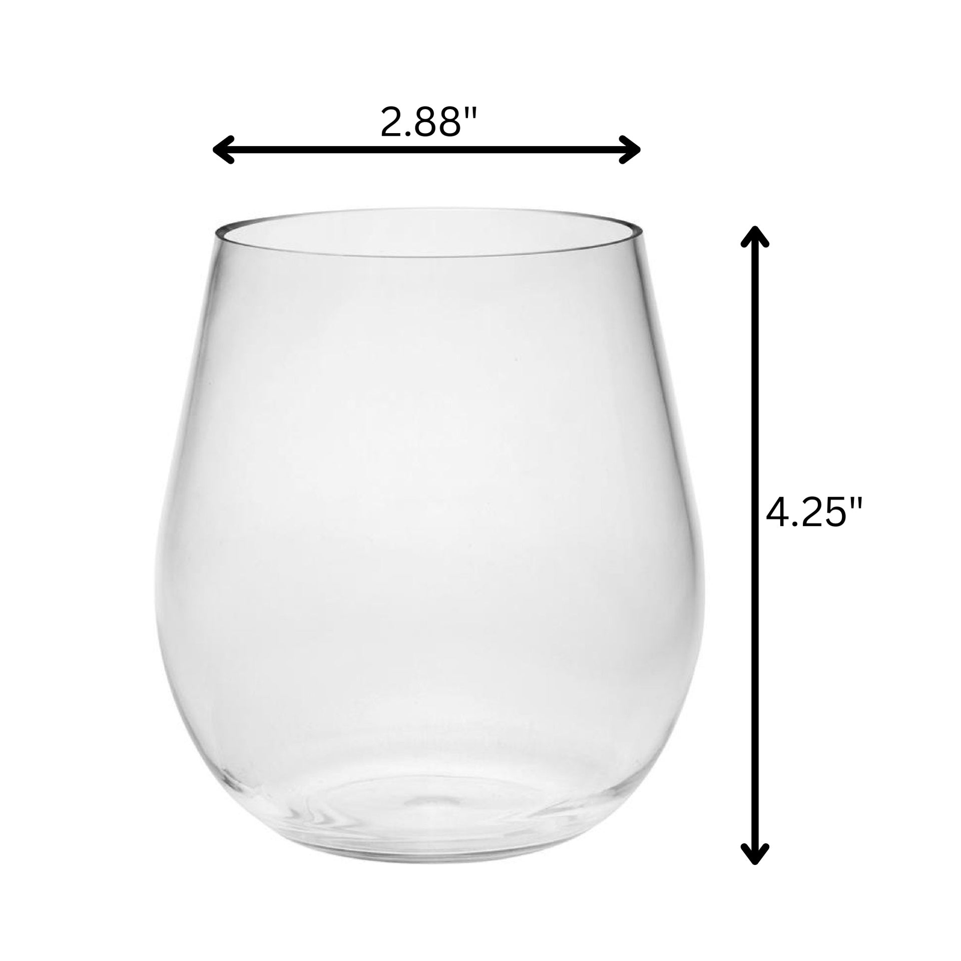 Oval Halo Tritan Glasses Drinking Set of 4 DOF (18oz), Plastic Drinking Glasses, BPA Free Cocktail Glasses, Drinkware Set, Plastic Water Tumblers