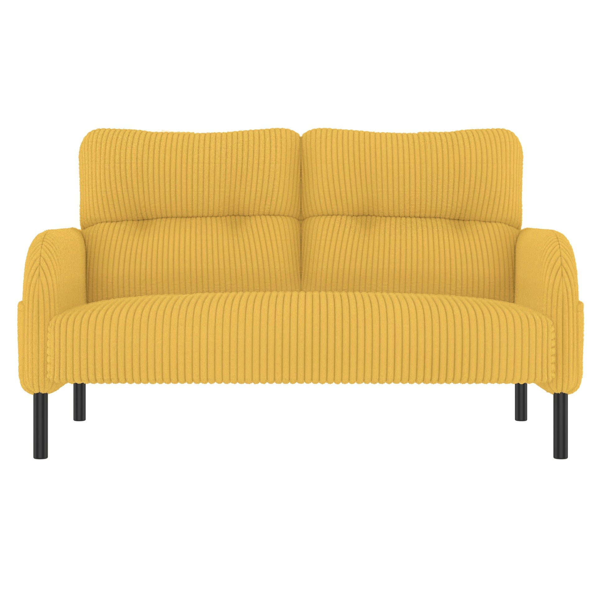 UNITED WE WIN corduroy fabric, comfortable monochrome double sofa, suitable for living rooms and bedrooms