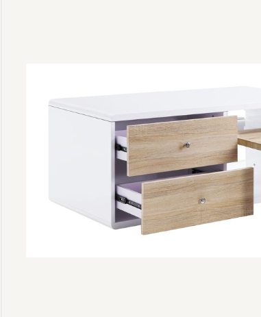 Verux White High Gloss Finish Coffee Table