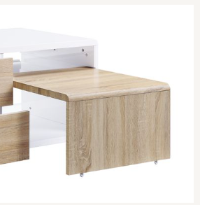 Verux White High Gloss Finish Coffee Table