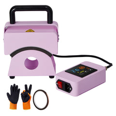 Hat Press Machine Mini Hat Heat Press for Caps 5.9x3.15 inch Plate Purple