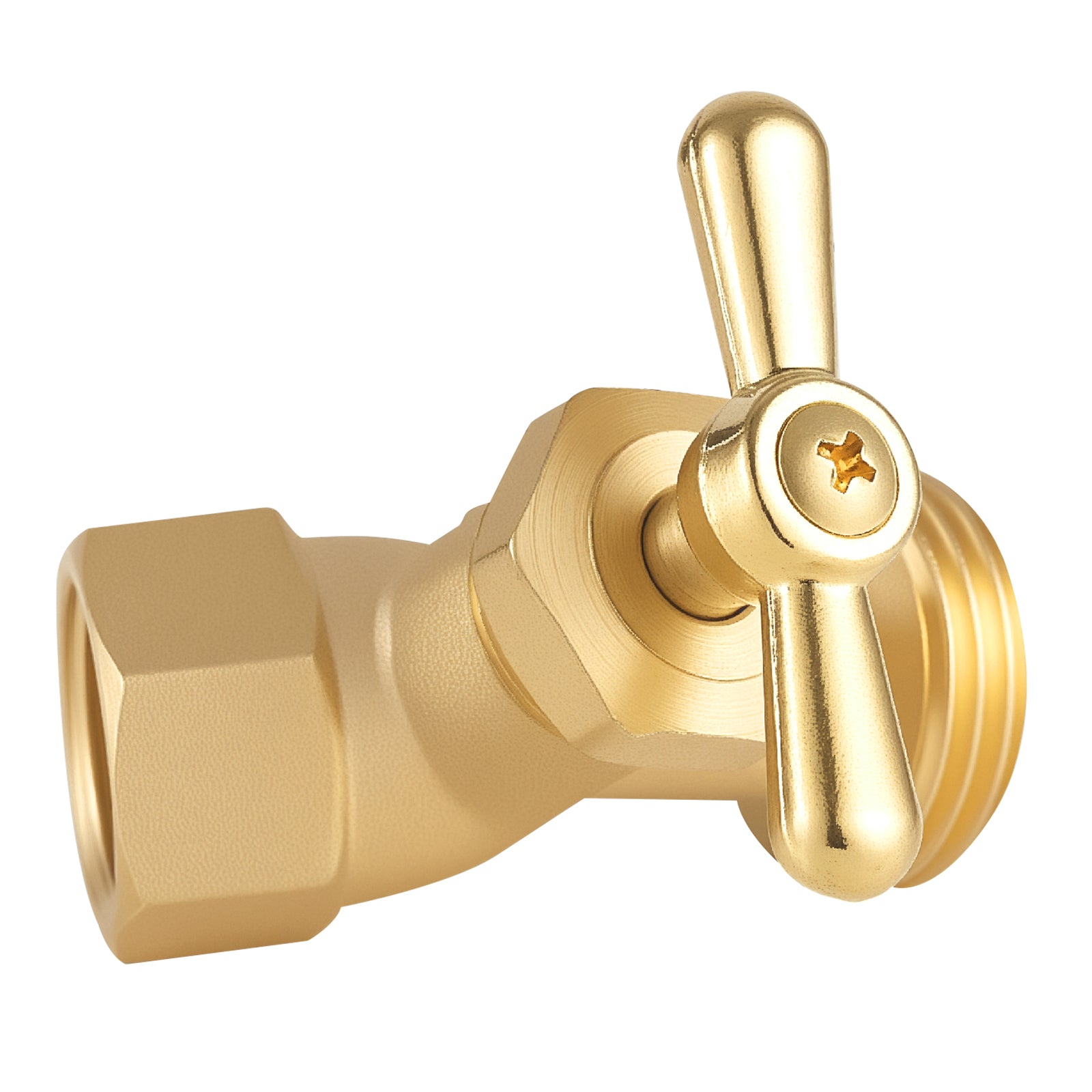Hose Bibb 1/2" FIP x 3/4" MHT Connection Brass Outdoor Water Faucet Spigot