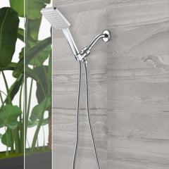 Chrome high pressure multi function with hand held shower faucet