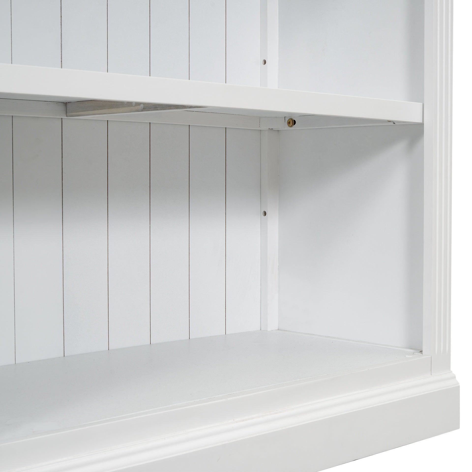 83.4" Tall Wood Bookcase with light strip,5-Tier Decor Bookshelves with Adjustable Shelves,Storage Organizer for CDs/Books,Free Standing Storage Shelves for Living Room,Home Office,White