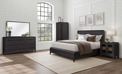 King Waterfall Panel Bed