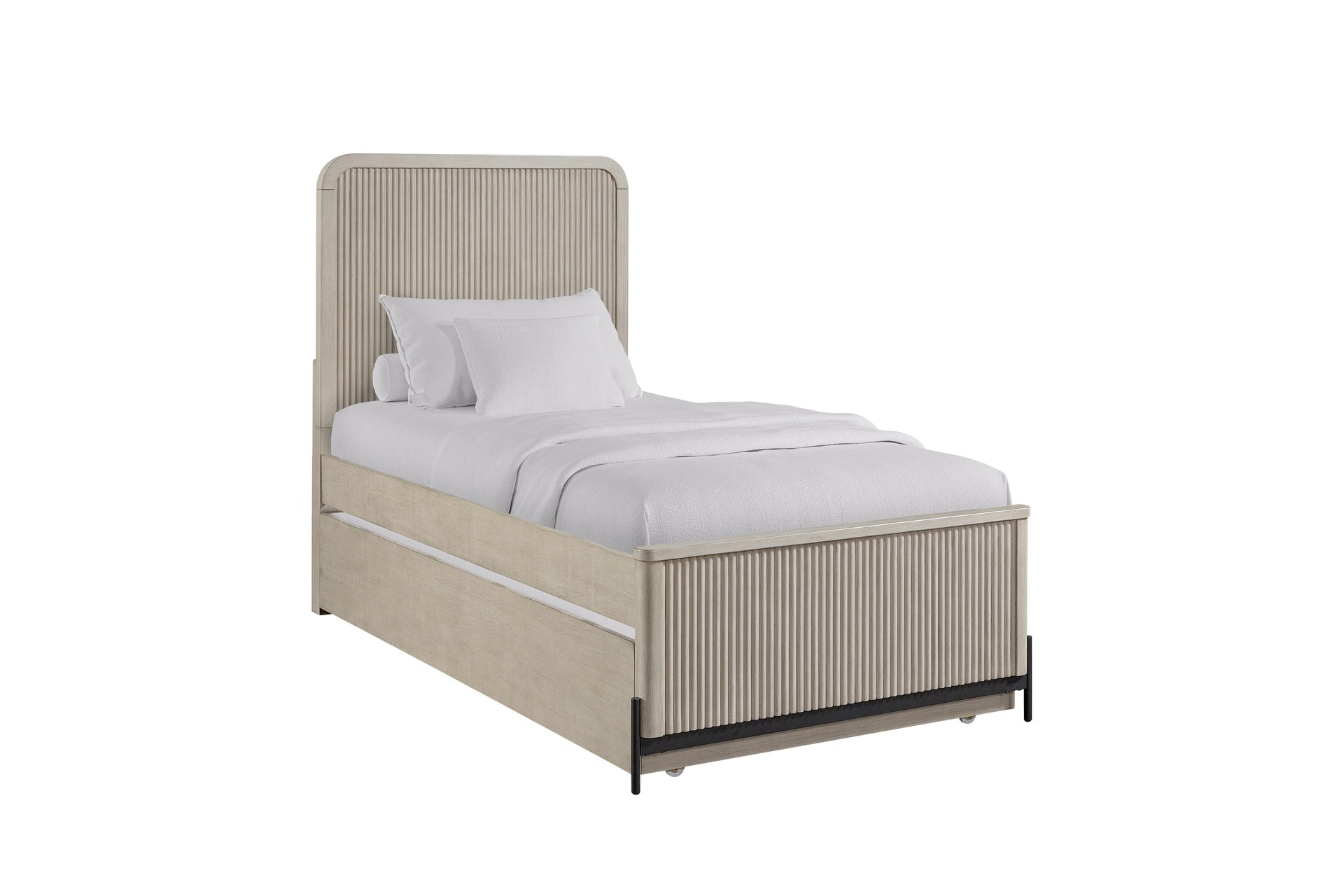 Full Over Twin Trundle Bed - Taupe