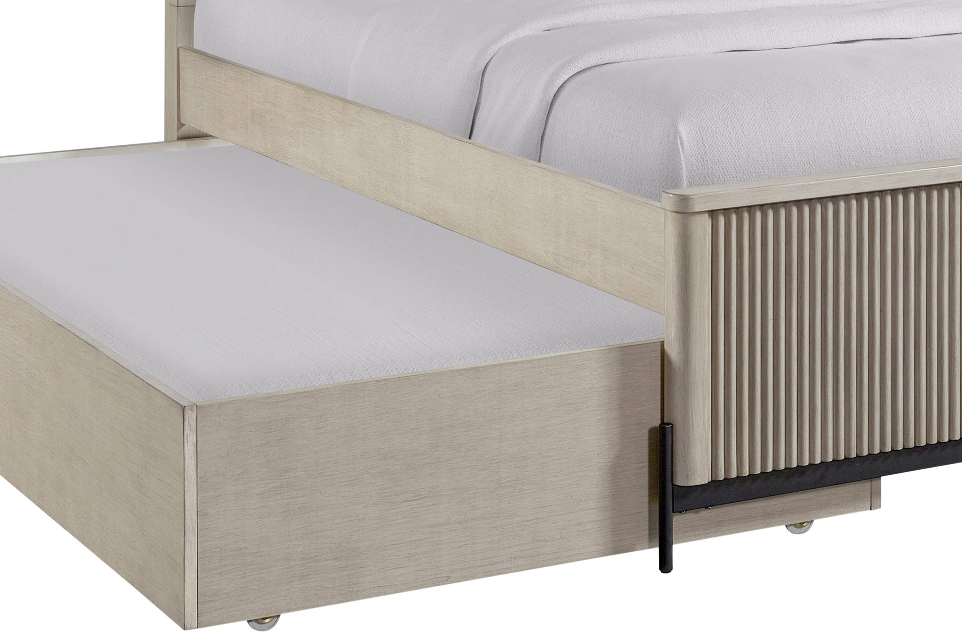 Full Over Twin Trundle Bed - Taupe