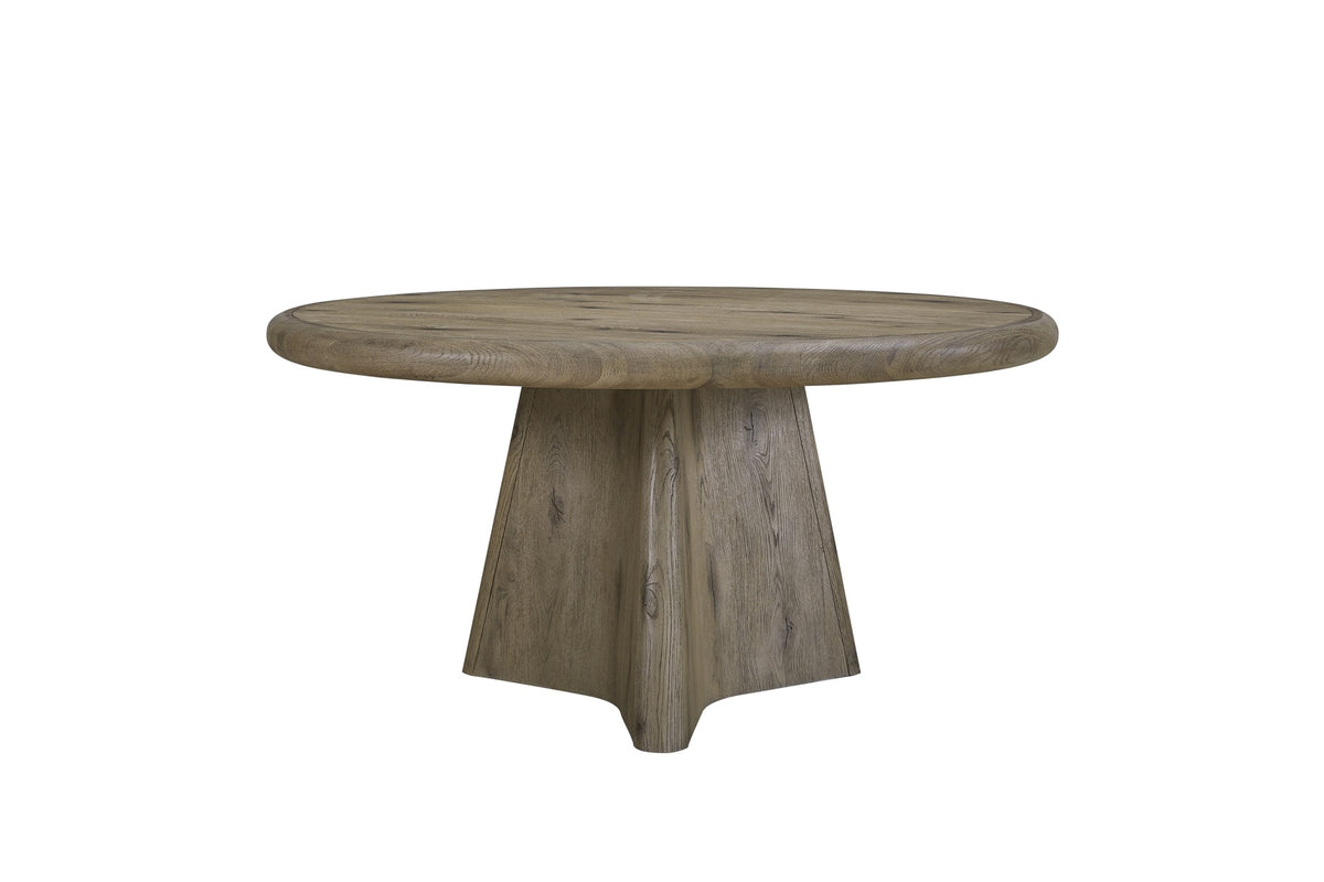 Round Standard Height Table - English Knotty Oak