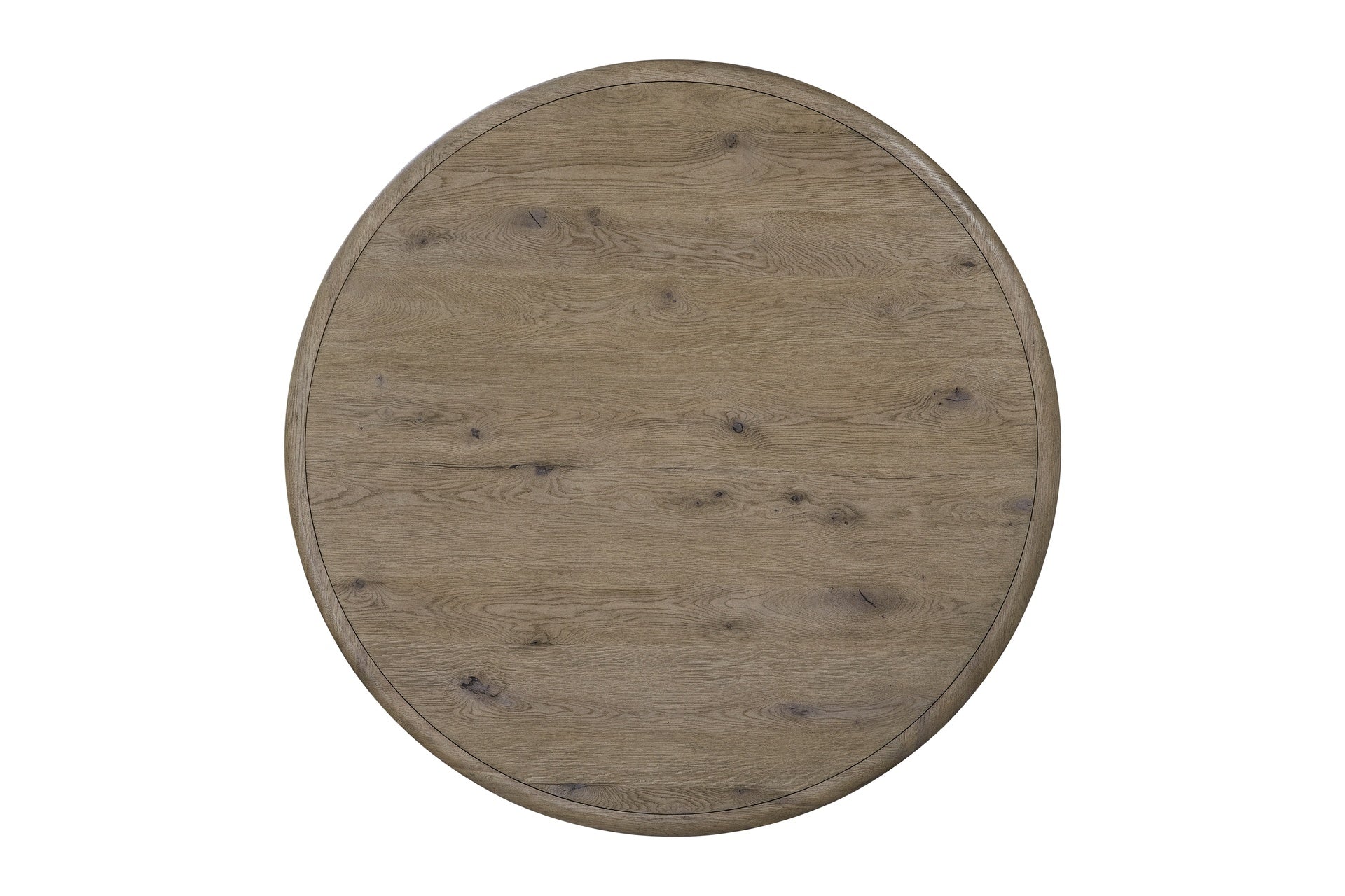 Round Standard Height Table - English Knotty Oak