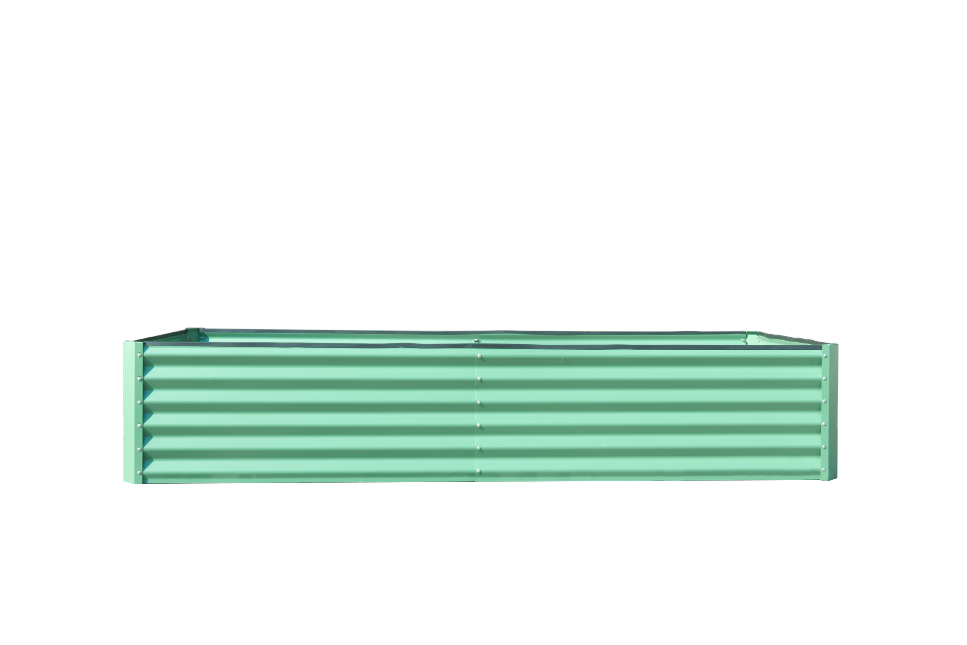 8x4x1.5 ft Galvanized Raised Garden Bed, Outdoor Planter Garden Boxes Large Metal Planter Box for Gardening Vegetables Fruits Flowers, Green