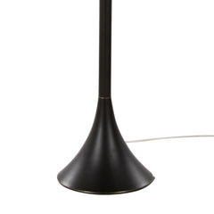 Lenuxe 65" Contemporary Metal Floor Lamp in Oil Rubbed Bronze with Natural Linen Shade from Grandview Gallery by LumiSource