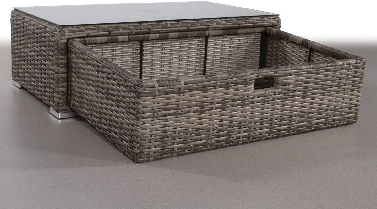 Fully Assembled Glass Outdoor Coffee Table