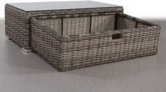 Fully Assembled Glass Outdoor Coffee Table