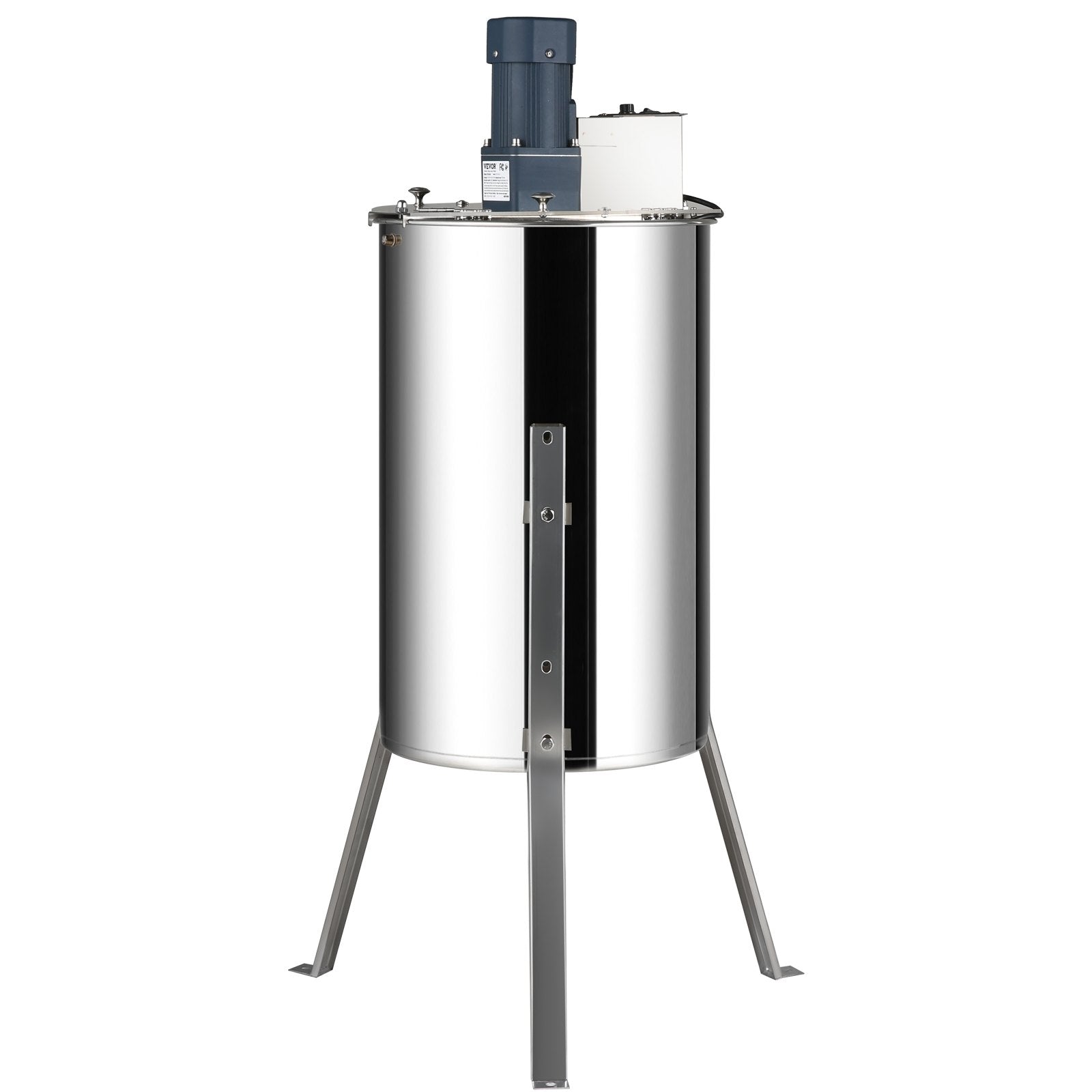 Electric Honey Extractor, 2/4 Frames Honey Spinner Extractor, Stainless Steel Beekeeping Extraction, Apiary Centrifuge Equipment with Height Adjustable Stand, Honeycomb Drum Spinner with Lid
