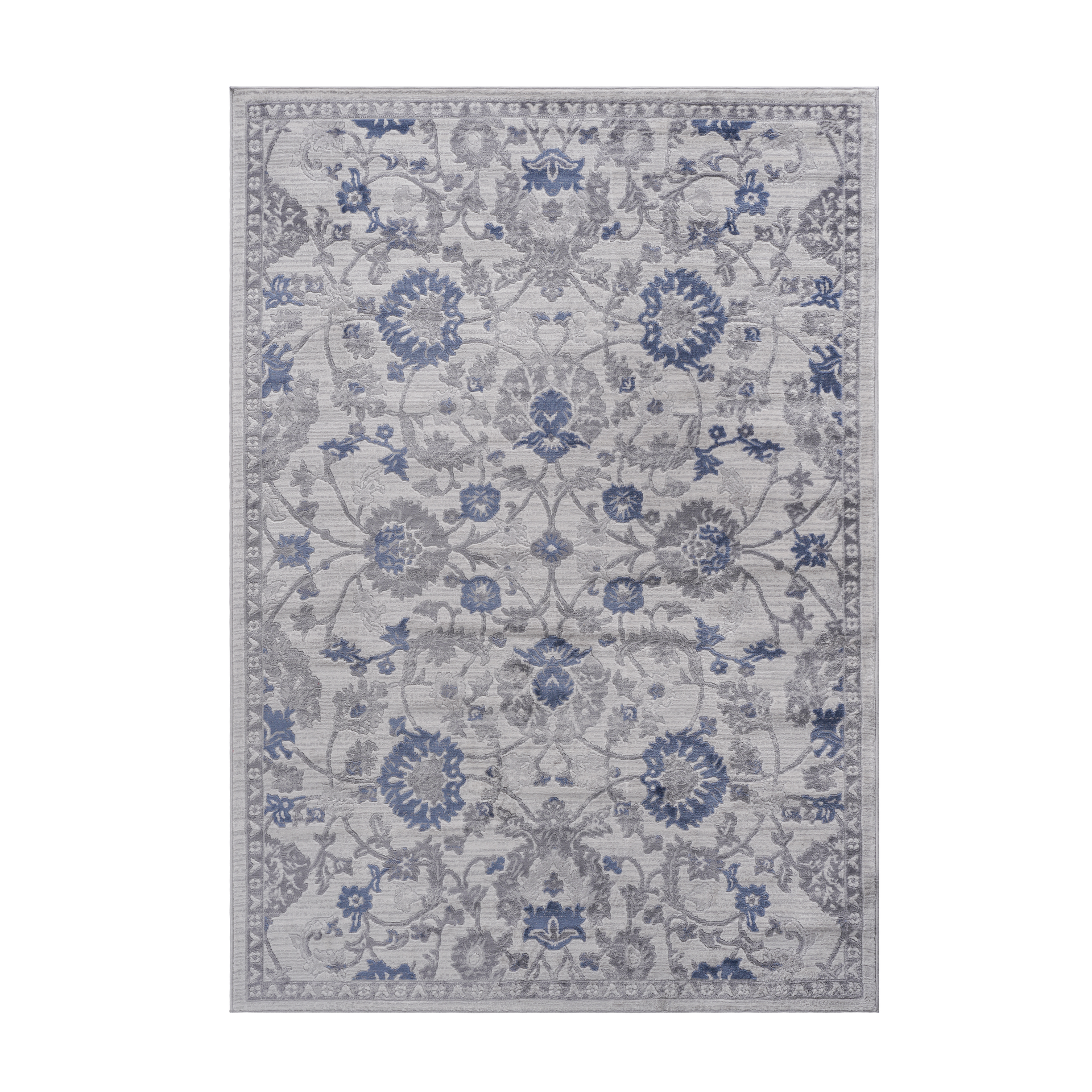 MARFI Collection 5X7 Blue / Silver / Oriental Area Rug