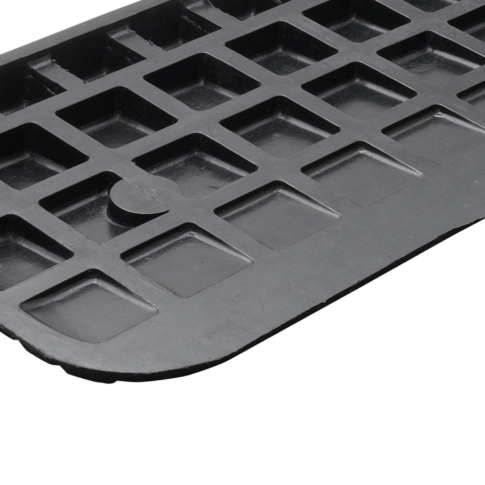 Upgraded Rubber Threshold Ramp, 1" Rise Wheelchair Ramp Doorway, Natural Curb Ramp Rated 33069 lbs Load Capacity, Non-Slip Textured Surface Rubber Curb Ramp for Wheelchair and Scooter