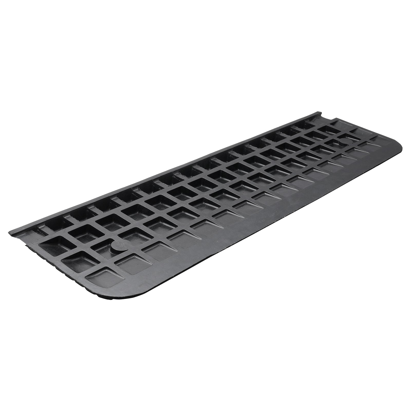 Upgraded Rubber Threshold Ramp, 1" Rise Wheelchair Ramp Doorway, Natural Curb Ramp Rated 33069 lbs Load Capacity, Non-Slip Textured Surface Rubber Curb Ramp for Wheelchair and Scooter