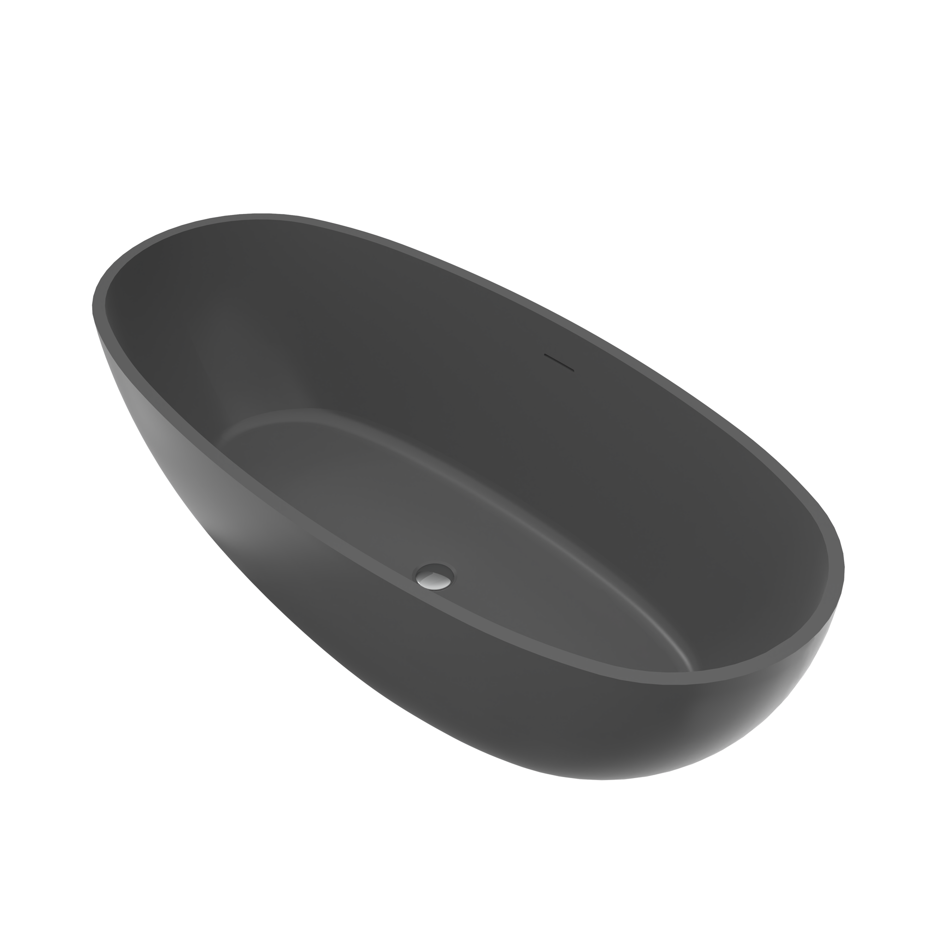 65.2 inch freestanding solid surface soaking bathtub for bathroom