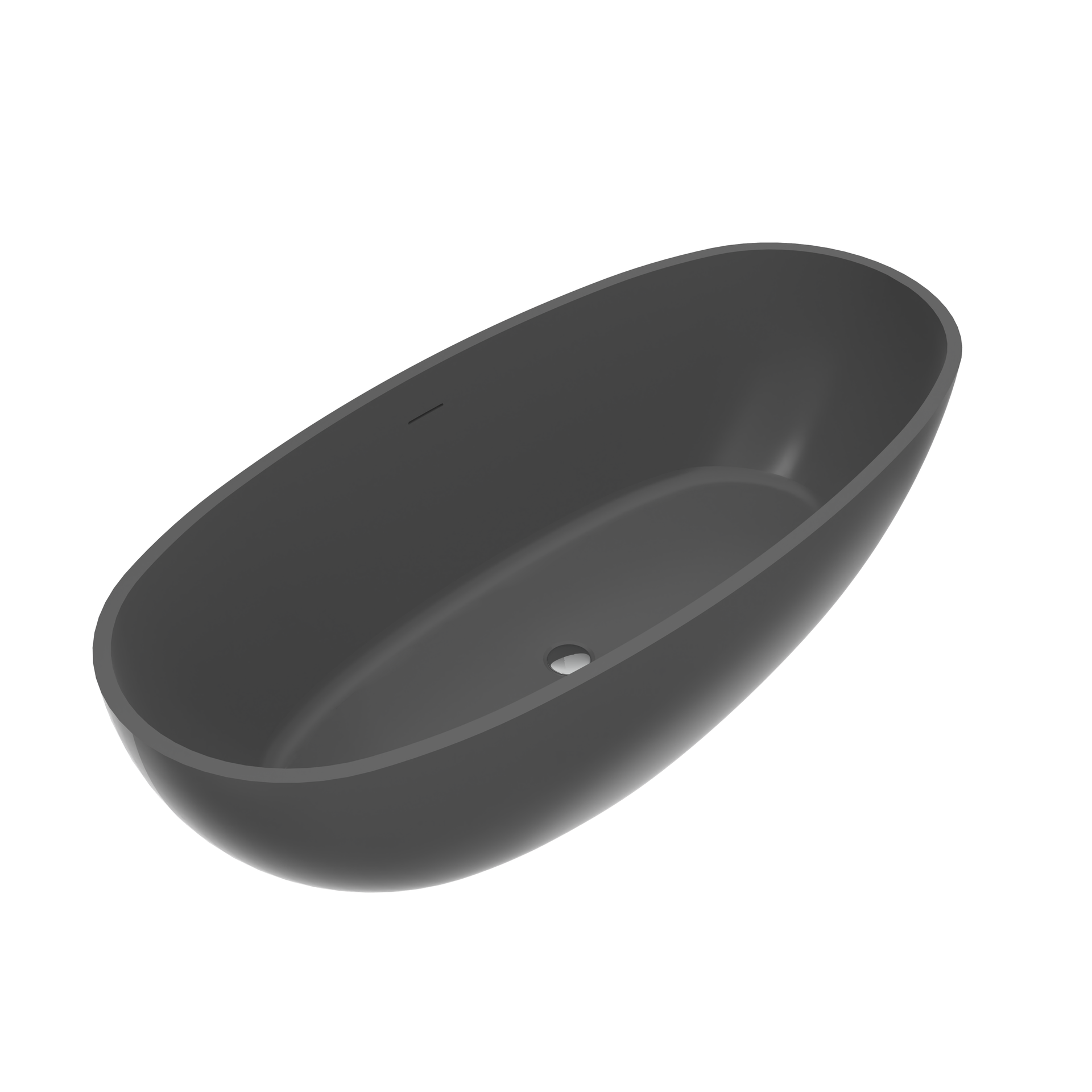 65.2 inch freestanding solid surface soaking bathtub for bathroom