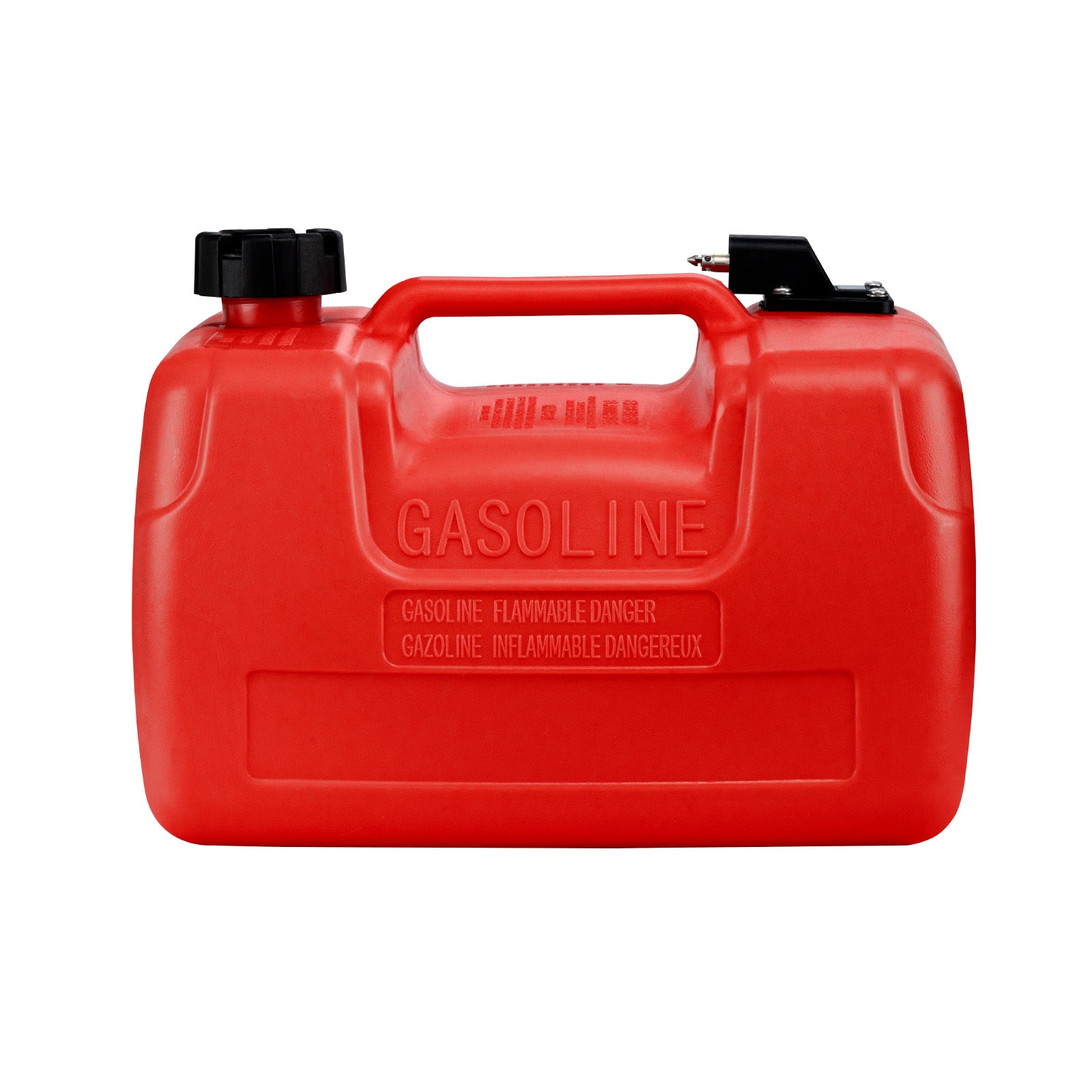 Marine Fuel Tank, 3.17 Gallon/12L, Portable Boat Fuel Gas Tank for Outboard Engine Boats, Plastic Outboard Marine Boat Fuel Tank with Hose, Easy to Carry for Yacht, Fishing Boat, Deck Boat, Red