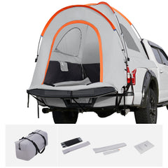SUV Camping Tent, 8'-8' SUV Tent Attachment for Camping with Rain Layer and Carry Bag, PU2000mm Double Layer Truck Tent, Accommodate 6-8 Person, Rear Tent for Van Hatch Tailgate