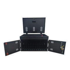 12-Device Charging Station for Laptops and Tablets,  charging cart charging cabinet, Surge Protection for Classroom or Office, Up to 17.3" Screen