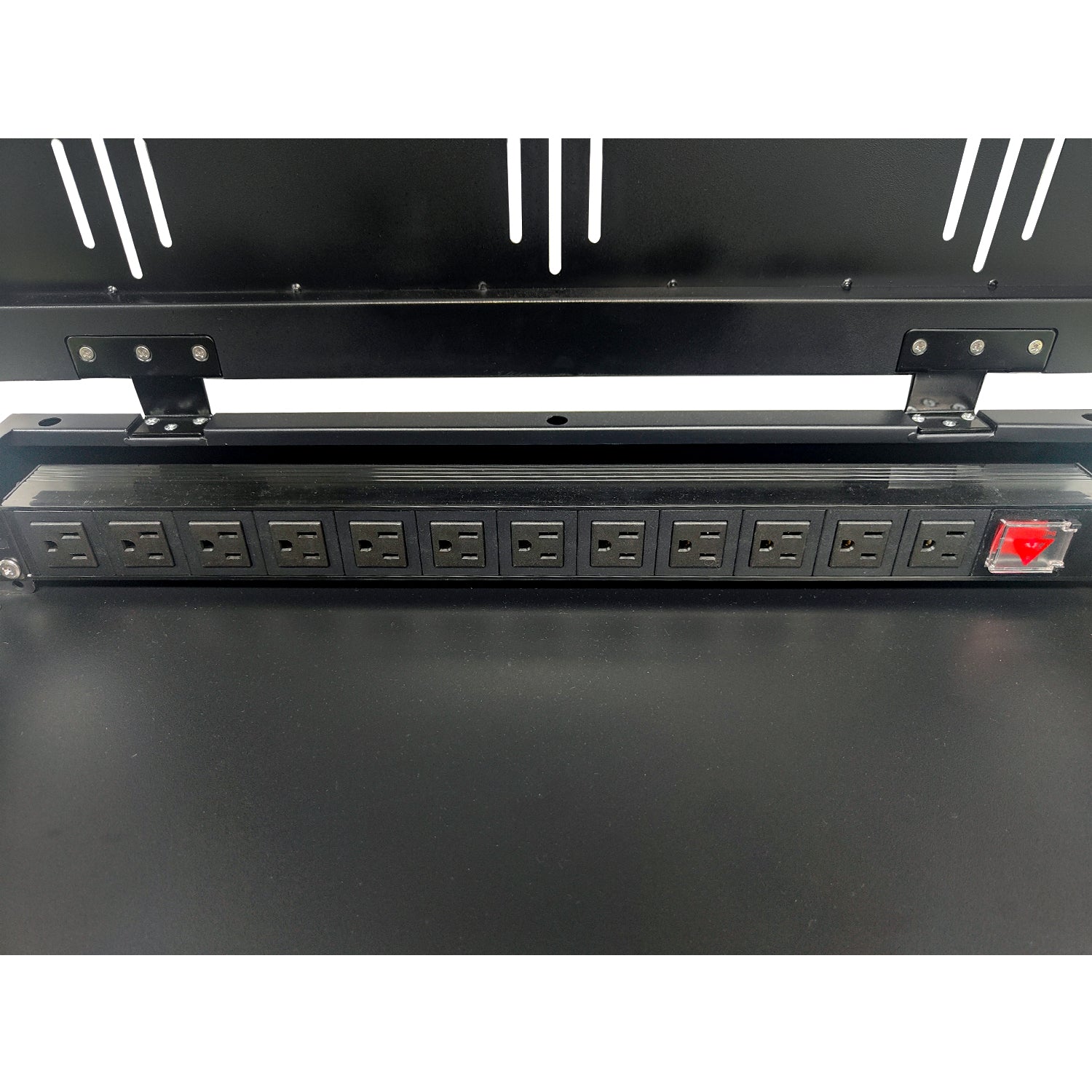 12-Device Charging Station for Laptops and Tablets,  charging cart charging cabinet, Surge Protection for Classroom or Office, Up to 17.3" Screen