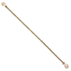 Binder Chain G80 Tie Down Tow Chain with Two Hooks 5/16" x 14.2' 4900 lbs