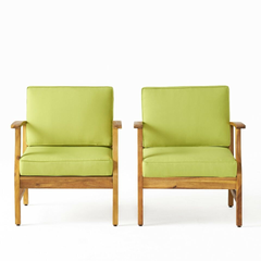 PERLA CLUB CHAIRS SET OF 2, GREEN