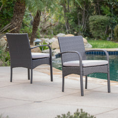 CORDOBA KD PE WICKER DINING CHAIR [SET OF 2 PCS]