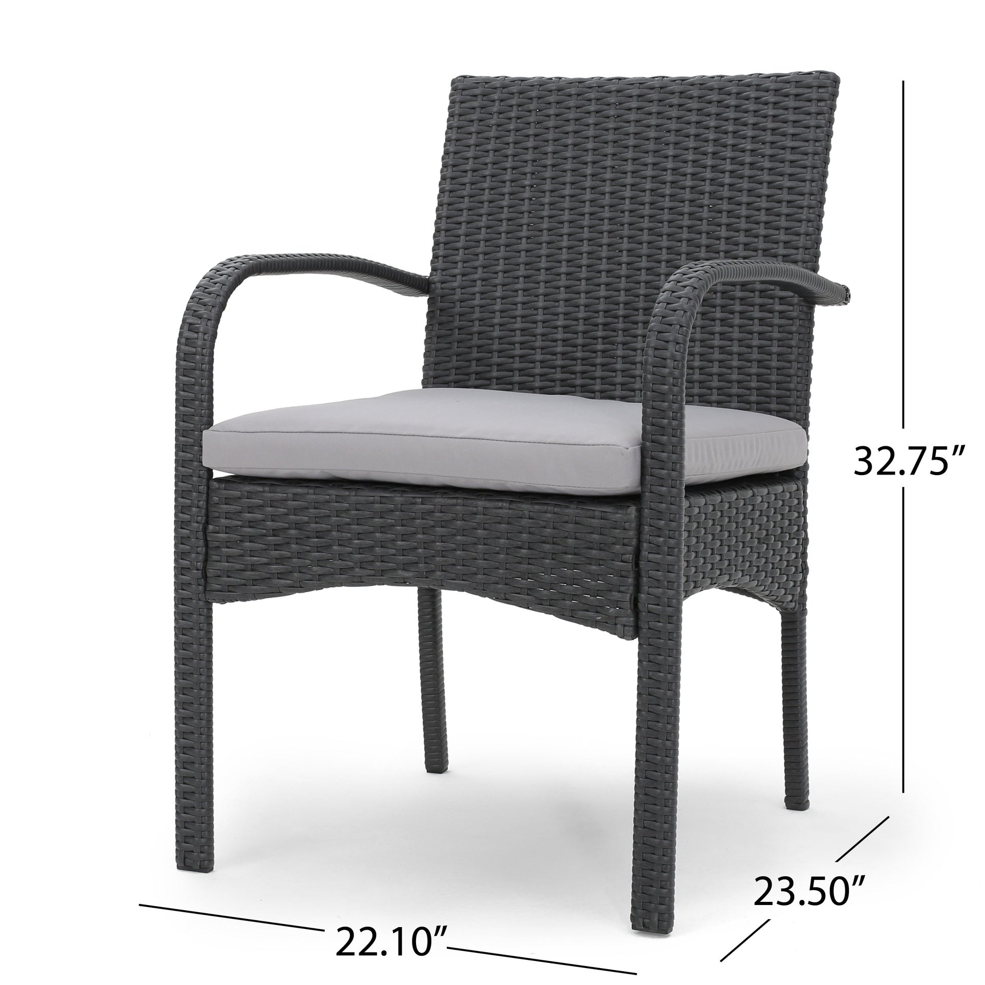 CORDOBA KD PE WICKER DINING CHAIR [SET OF 2 PCS]