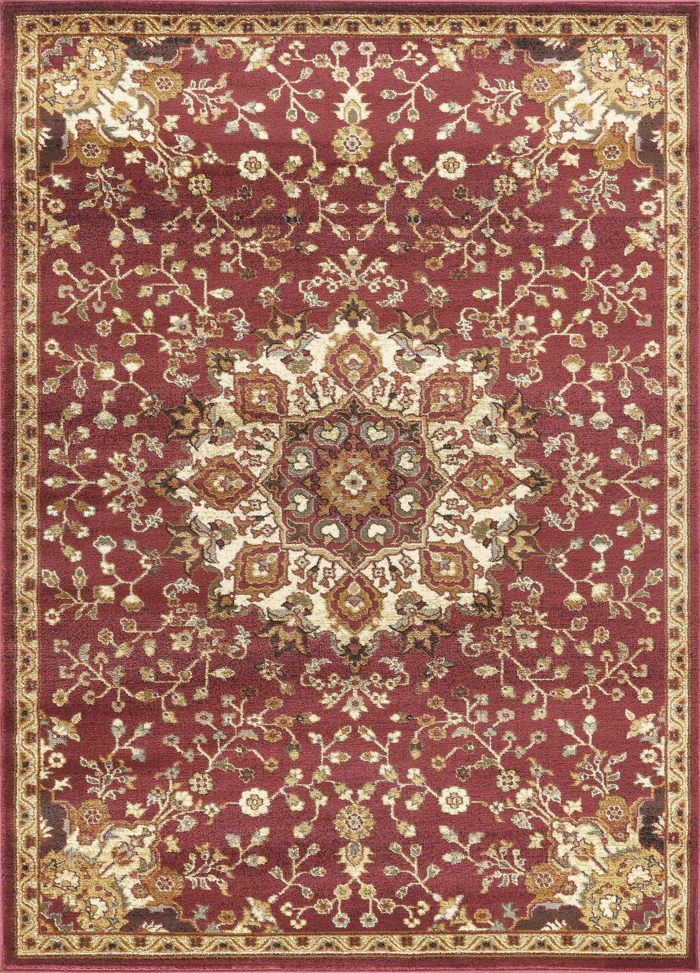 Classic GC_VIN5015 Red 2 ft. 7 in. x 7 ft. 3 in. Area Rug