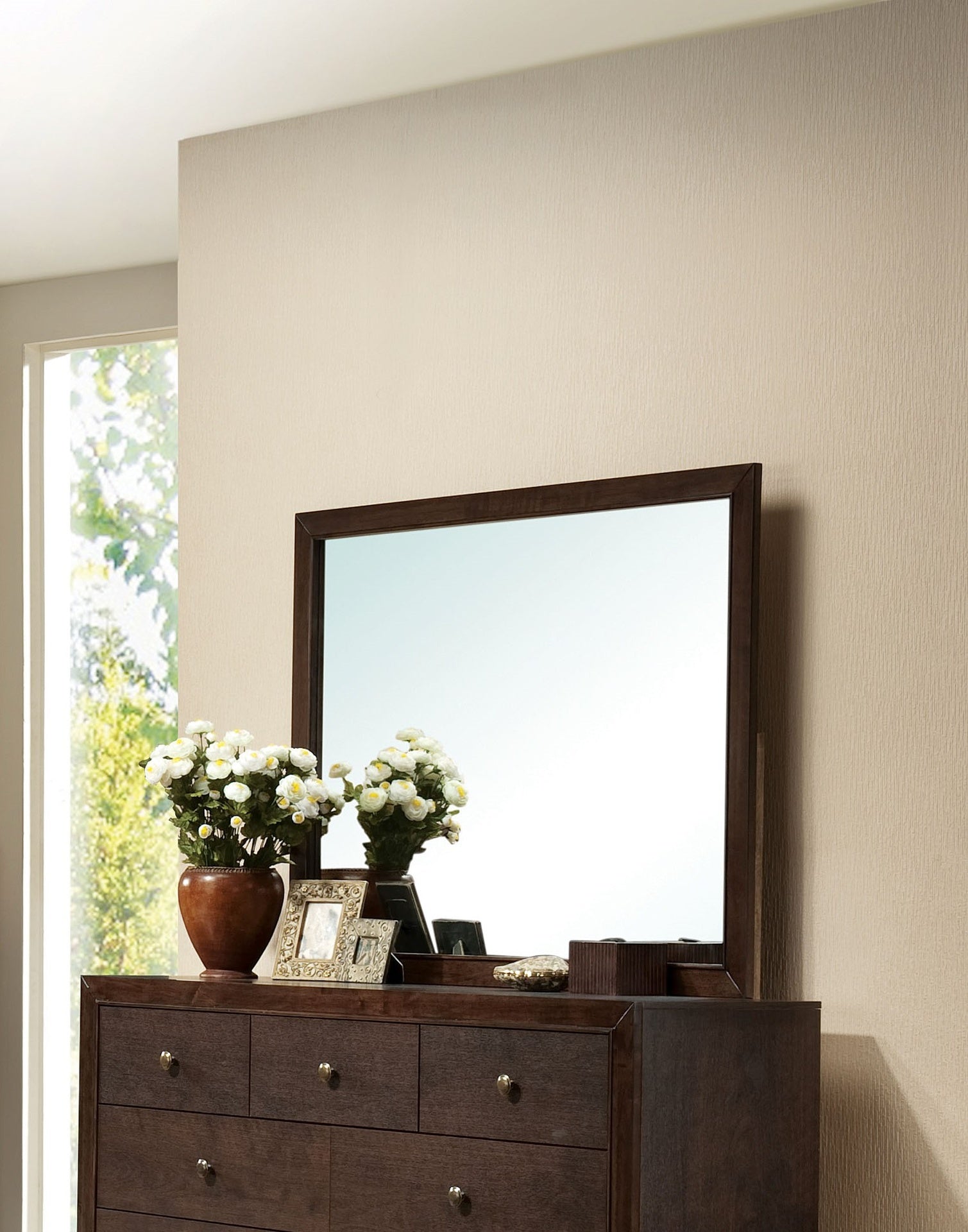 Madison Espresso Finish Mirror