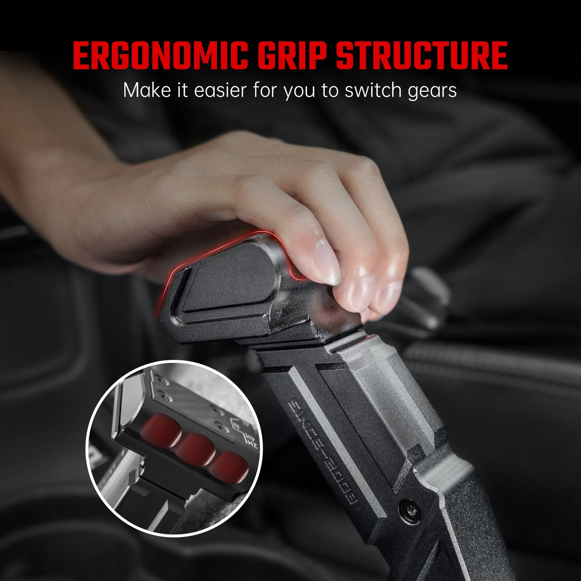 OMU Genesis Series Gear Lever Shift Knob For Jeep Wrangler 2011-2017 JK  (Not fit for manual transmission)