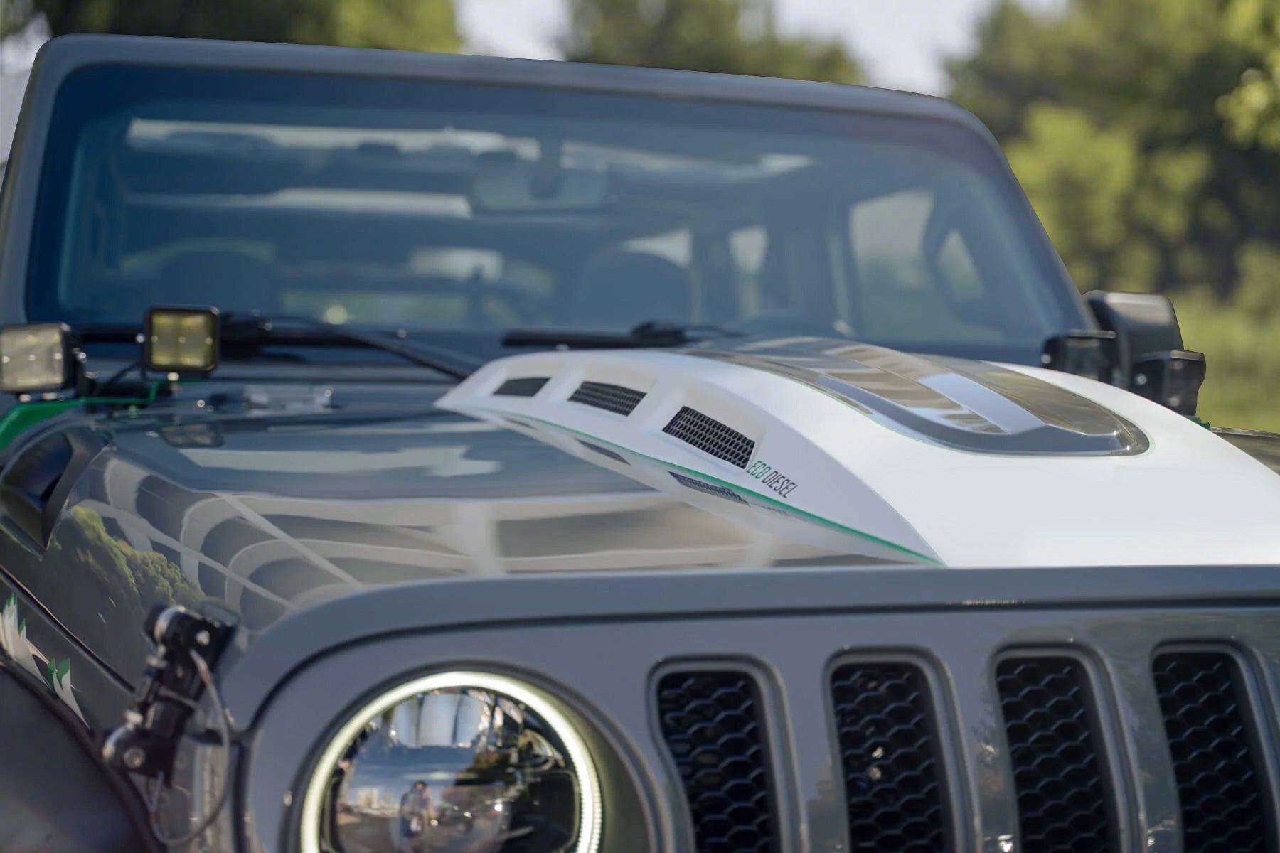 The Avenger Style Hood Compatible with 2018+Jeep Wrangler JL JLU&2020-2023 Gladiator JT(Not for Mojave&392 Model)