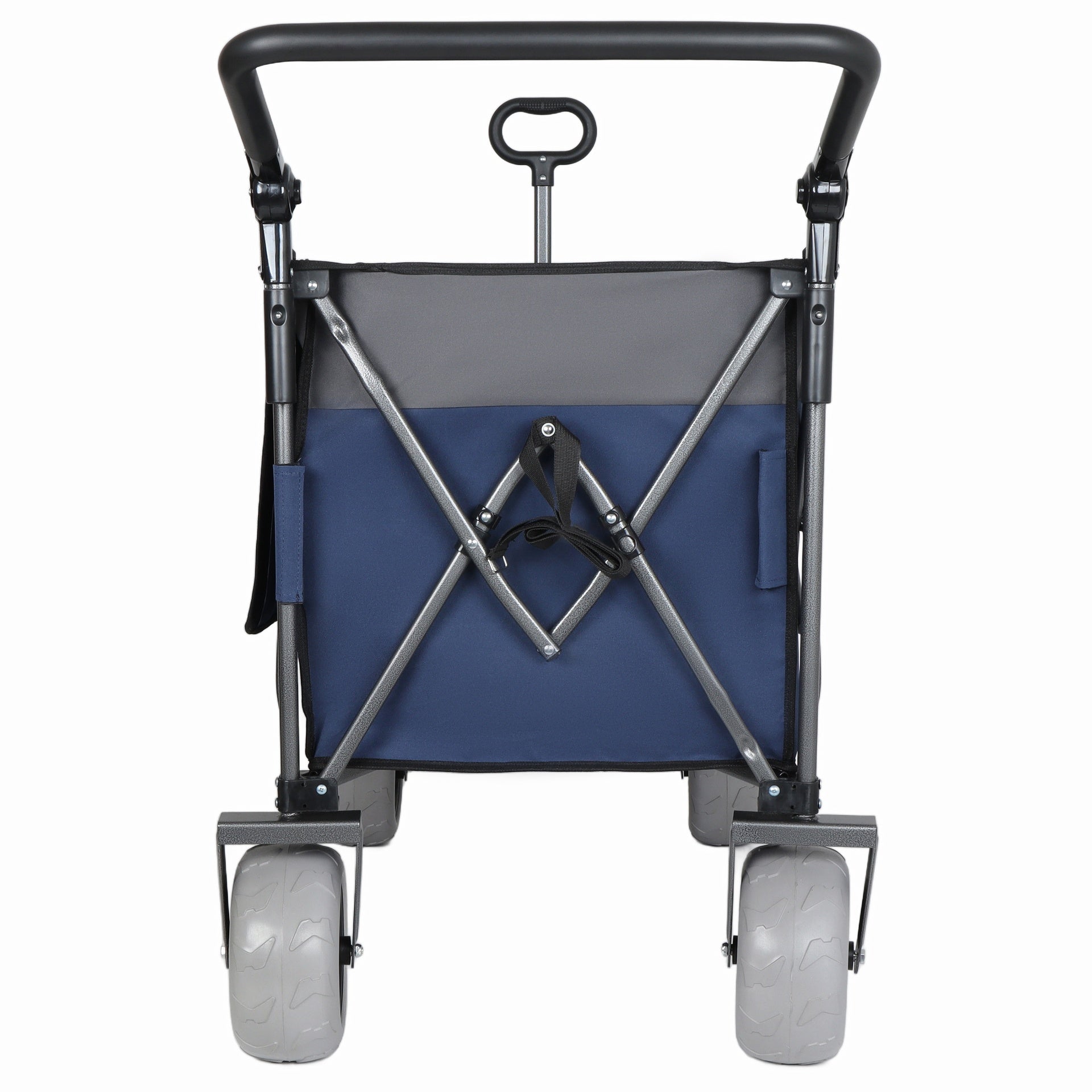 Multi-Functional Push-Pull Folding Wagon Cart with Rotating Handle & 9"x4" Beach Tires for Camping & Beach –300L XL Heavy-Duty, 480lbs load, Large Capacity for Transport, Groceries, and Outdoor Use