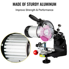 Electric Chainsaw Sharpener, 230W Professional Multi-Angle Adjustable Chain Grinder 3000RPM, Electric Chainsaw Blade Sharpener for 1/4" to 2/5" Chains