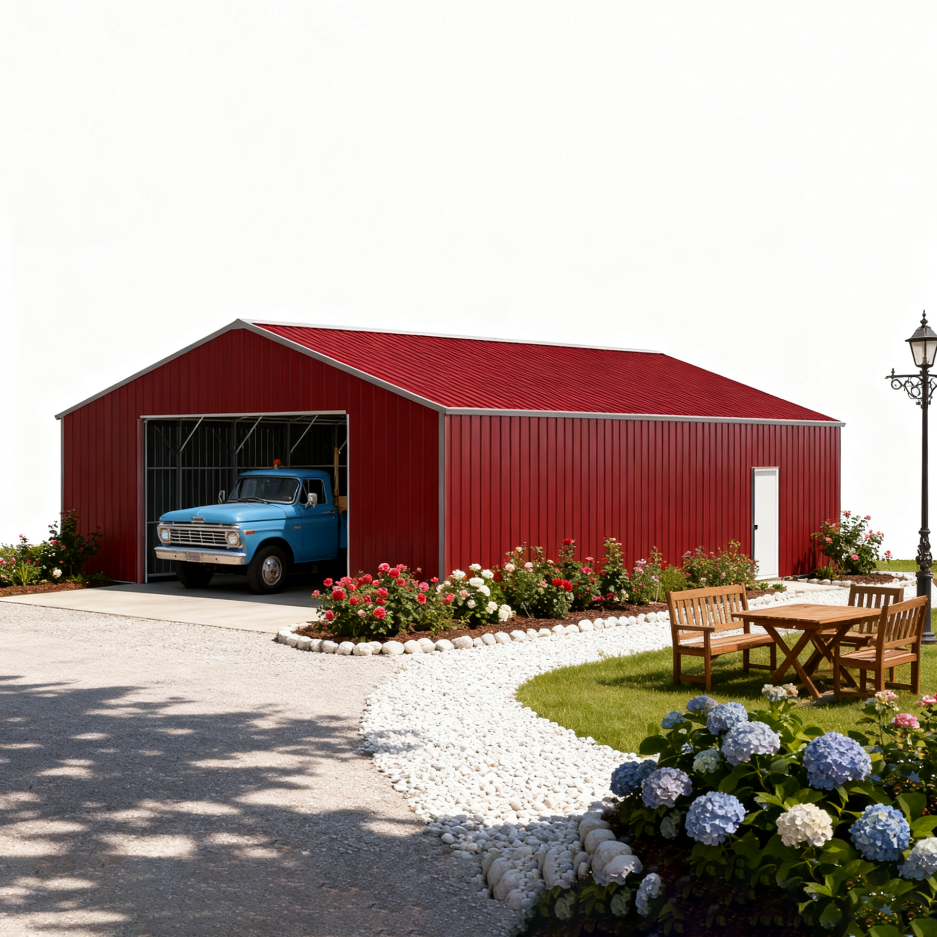 10FT Metal Galvalume Corrugated Panels – Durable Reddish Brown Roof & Wall Sheets