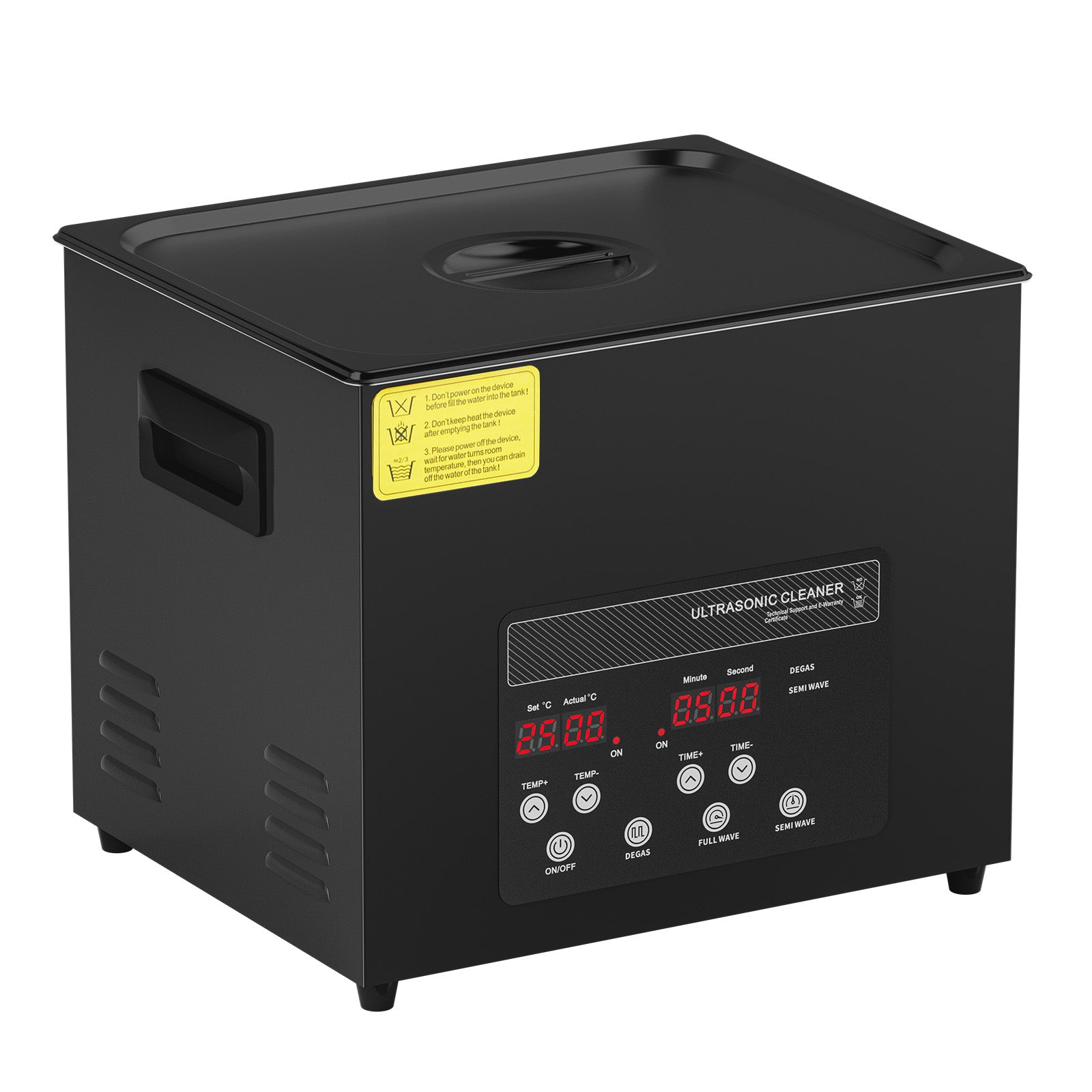 10L Ultra Sonic Cleaner, 240W Digital Ultrasonic Cleaning Machine with Gentle Mode & Upgraded Degassing, 40kHz Industrial Ultrasound Cleaner with Heater & Timer for Retainer, Jewelry, Tools