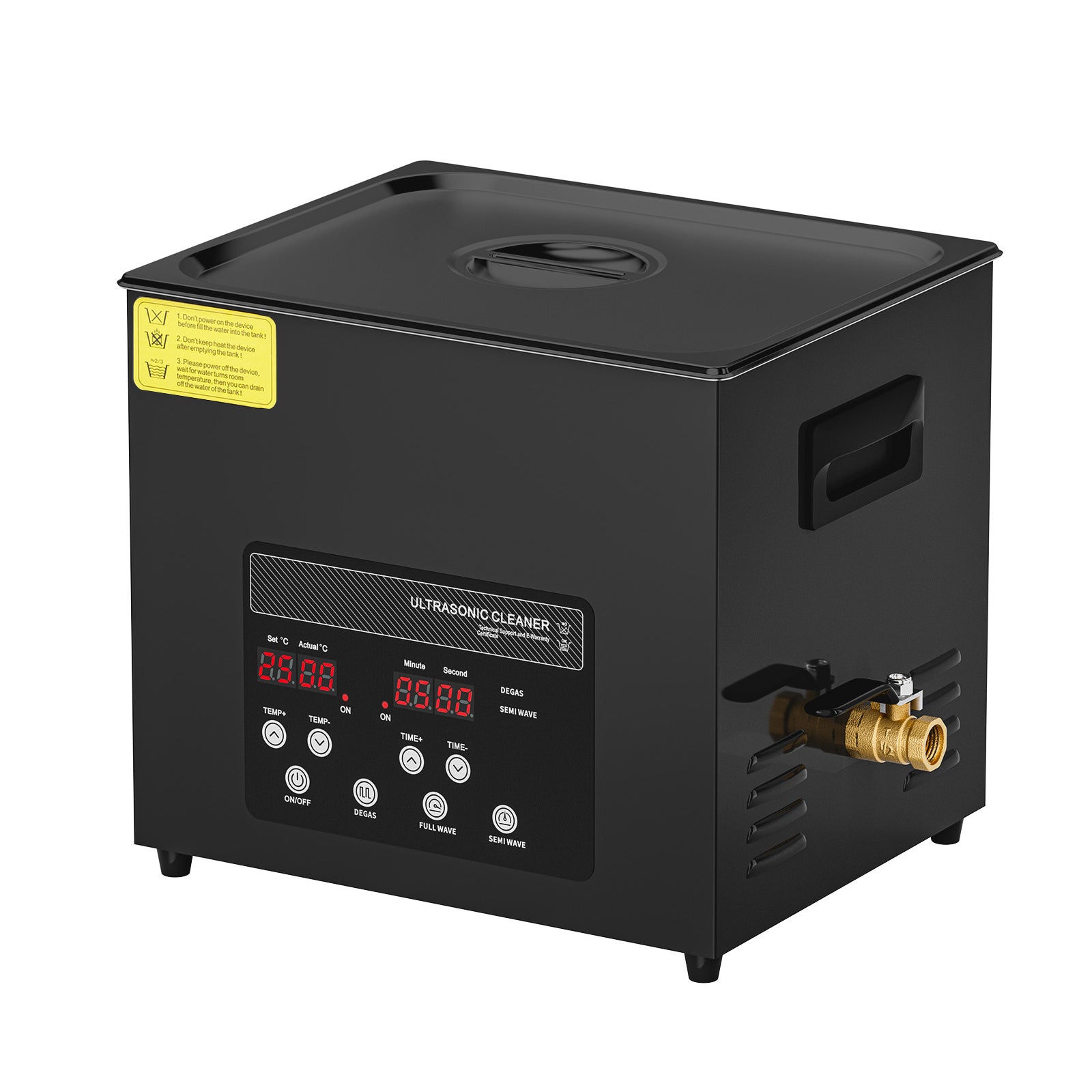10L Ultra Sonic Cleaner, 240W Digital Ultrasonic Cleaning Machine with Gentle Mode & Upgraded Degassing, 40kHz Industrial Ultrasound Cleaner with Heater & Timer for Retainer, Jewelry, Tools