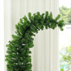 HOMCOM 6ft Whimsical Pencil Christmas Tree, Slim Artificial Christmas Tree with Bendable Top, 400 Branch Tips and Metal Base, Home Indoor Party Holiday Decoration, Green