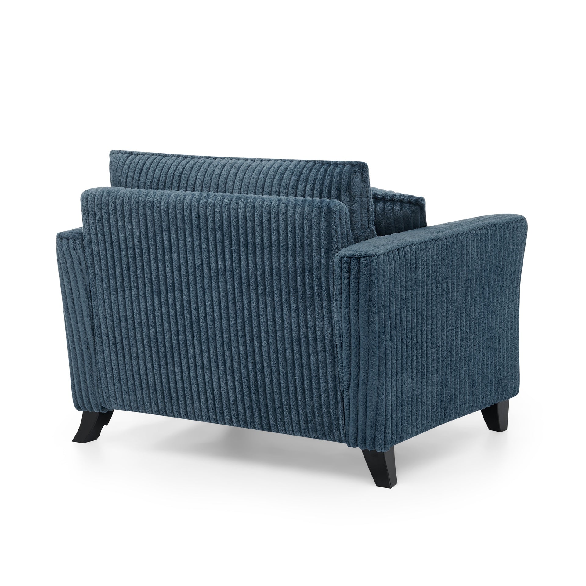 Lazy sofa chair, comfortable single-person sofa chair, with a backrest and soft seat cushion, having armrests on both sides, suitable for living room and bedroom - Blue